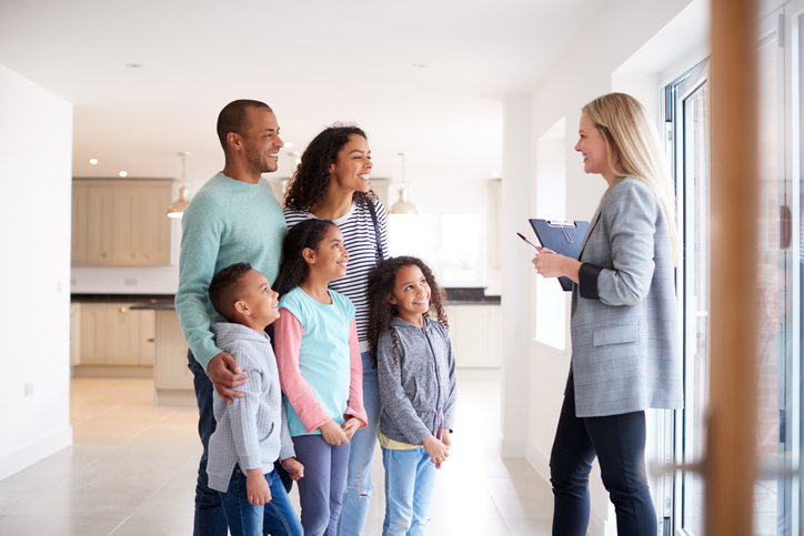 Family on a Home Tour