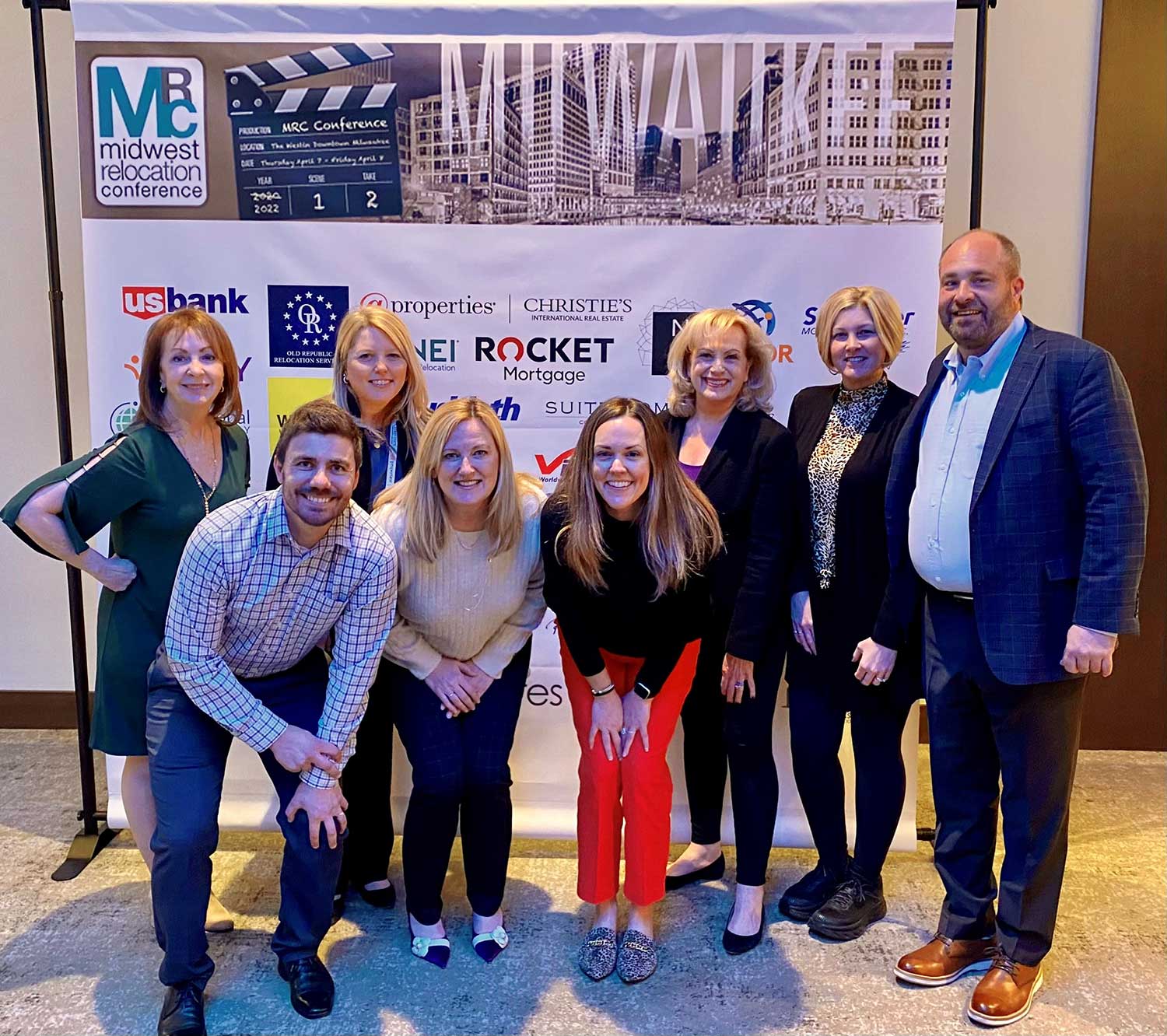 STL ERC Board: From left to right – Faye Toepfer, Leo Capotorto, Jennifer Breen, Bridget Ritchie, Christina Swank, Michelle Bennett, Amy Yount, Bradley Shepard